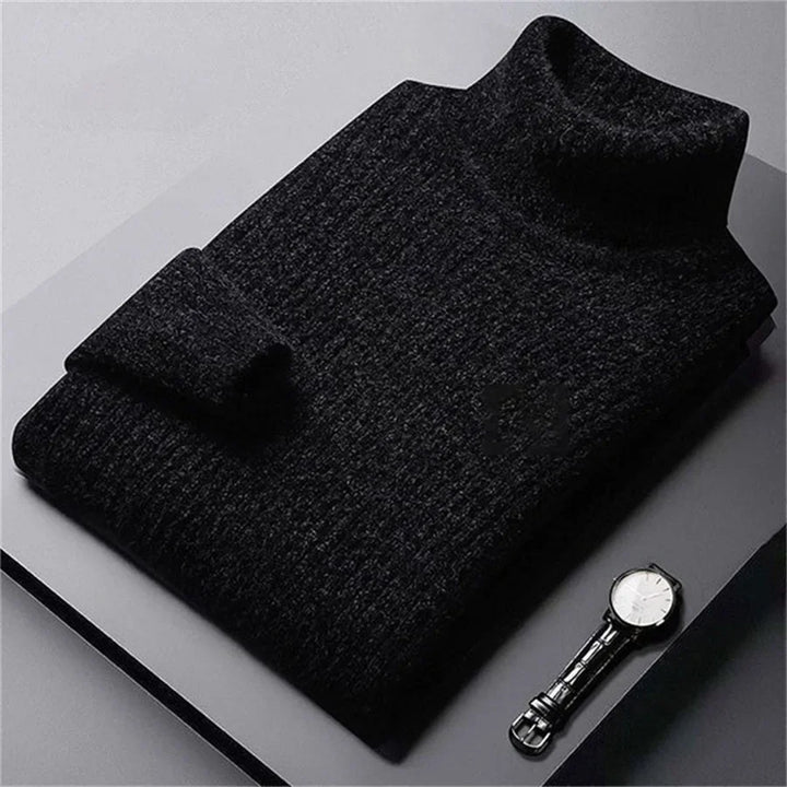 Men's Rolled Collar Sweater