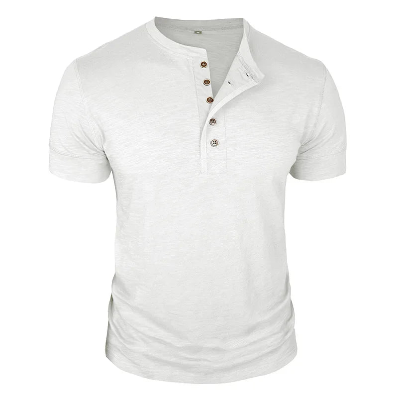 Men's Henley Neck T-Shirt