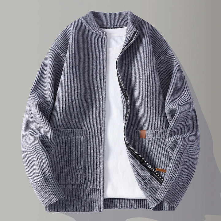 Men's Ribbed Knit Jacket