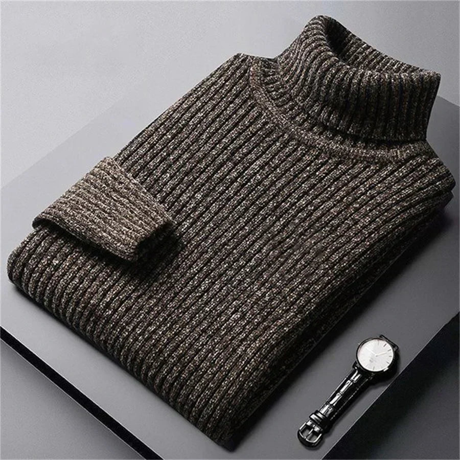 Men's Rolled Collar Sweater
