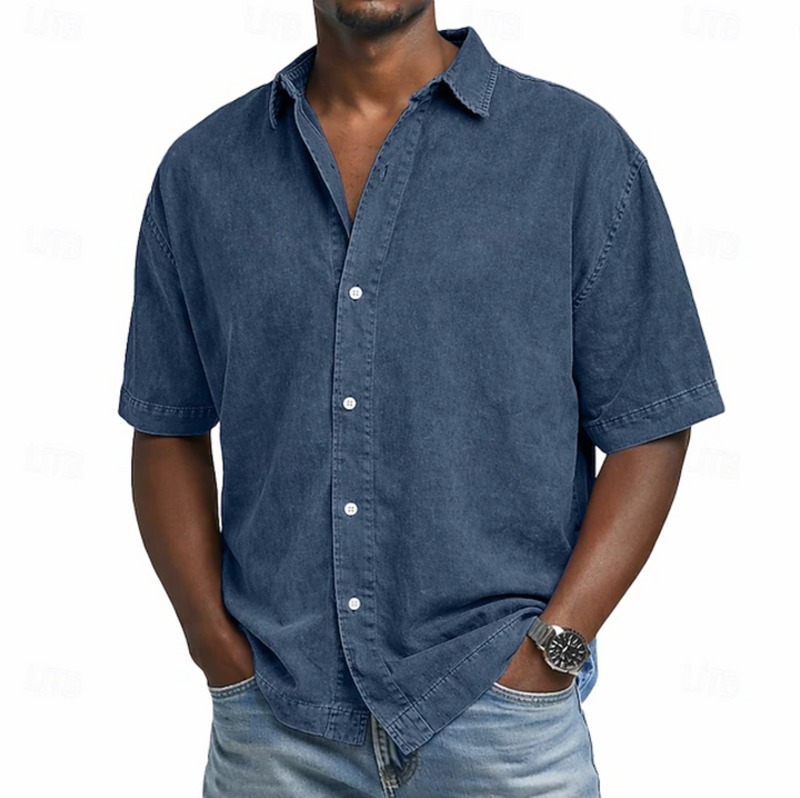 Men's Acid Wash Cotton Shirt