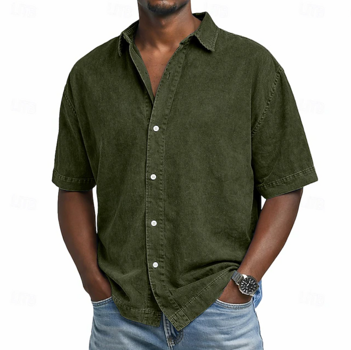 Men's Acid Wash Cotton Shirt