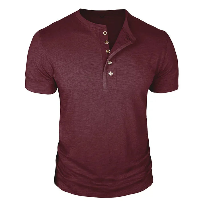 Men's Henley Neck T-Shirt