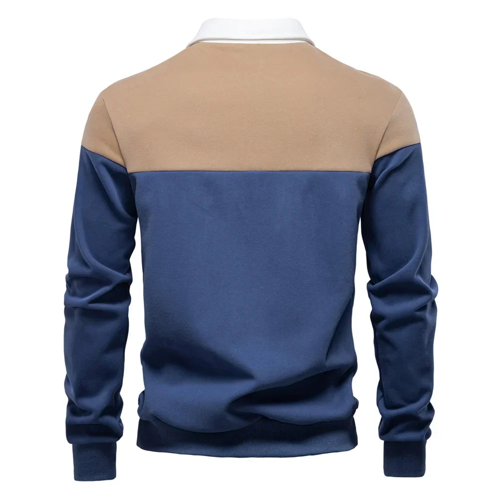 Men's Polo Collar Winter Sweater