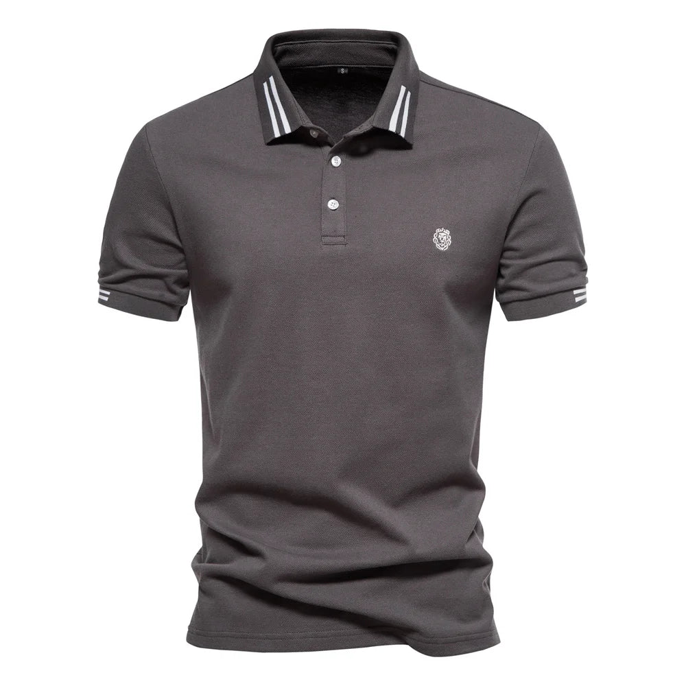 Men's Contrast Pique Polo Shirt