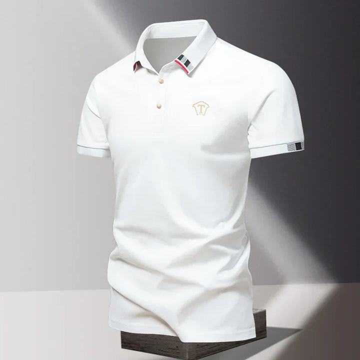 Men's Contrast Collar Polo Shirt