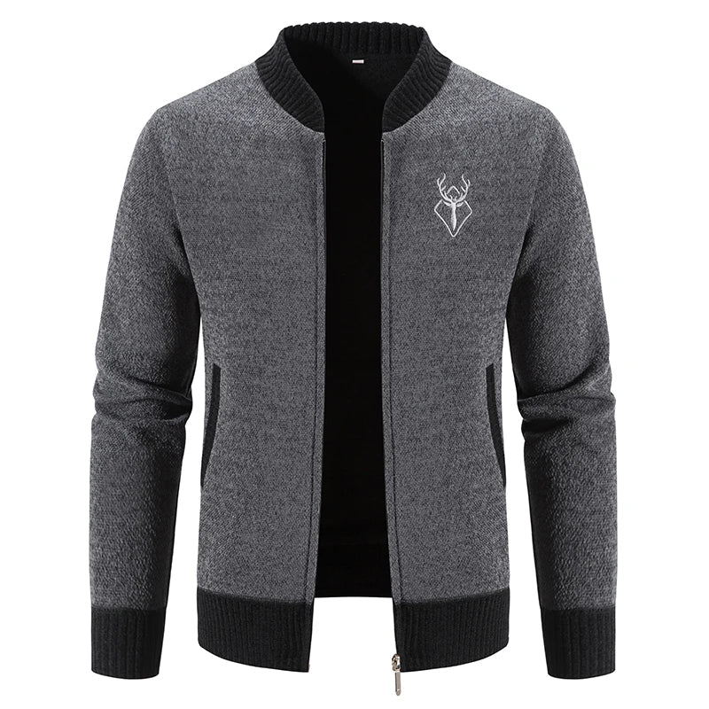Men's Deer Icon Knit Cardigan