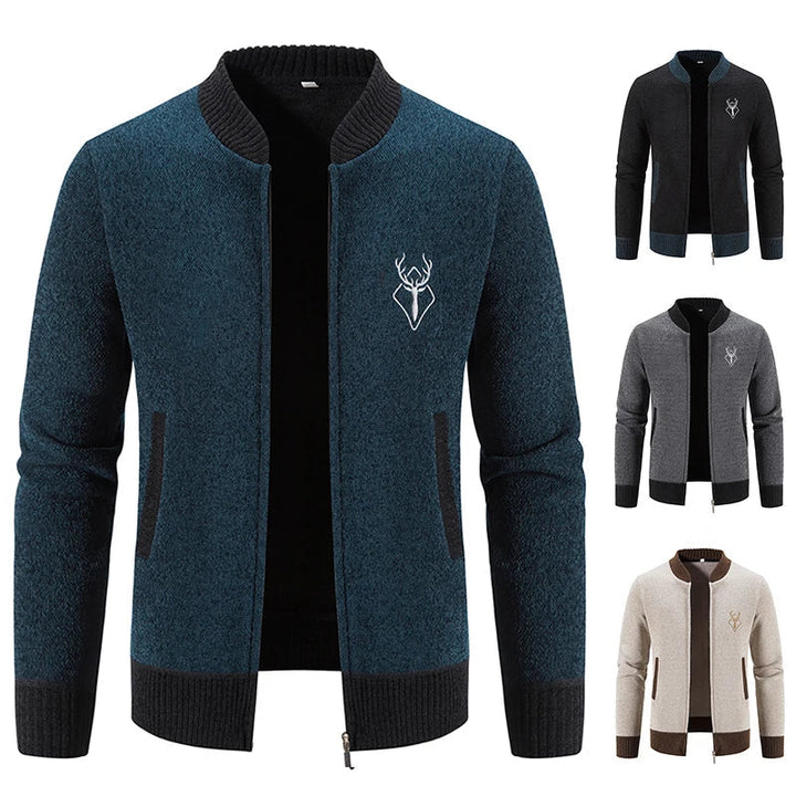 Men's Deer Icon Knit Cardigan