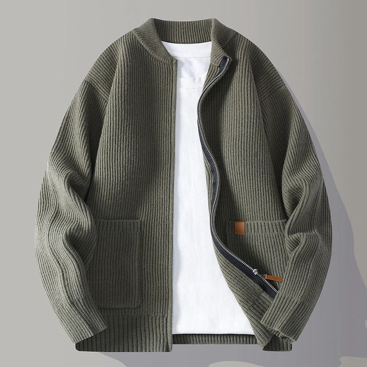 Men's Ribbed Knit Jacket
