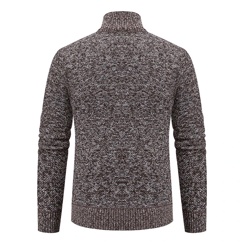 Men's Knit Zip Collar Sweater
