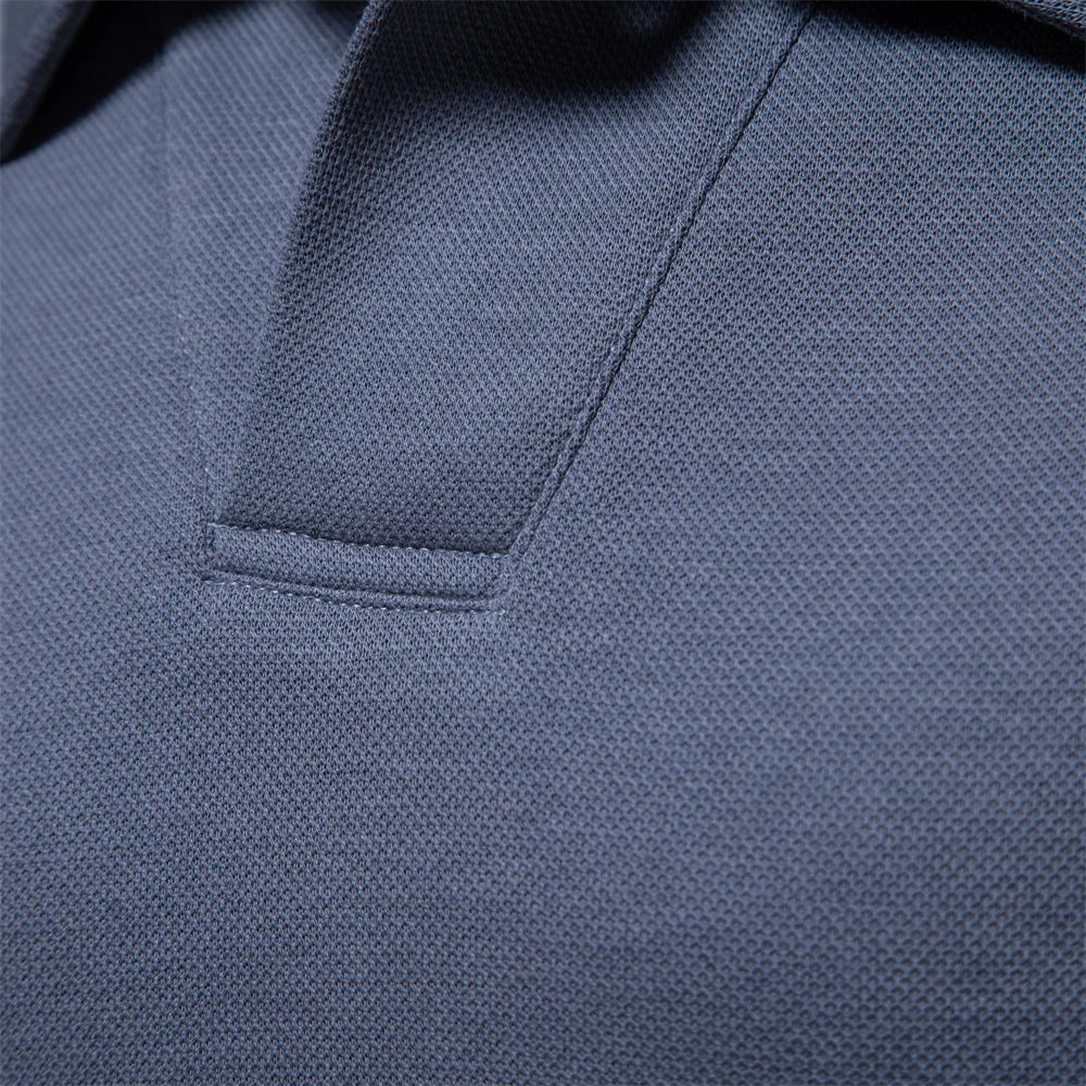 Men's Structured Collar Cotton Polo Shirt