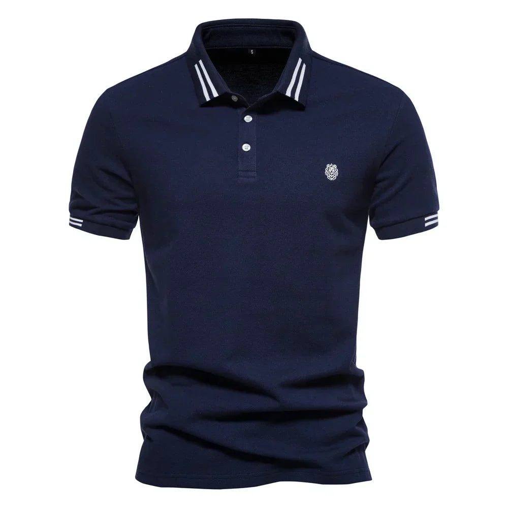 Men's Contrast Pique Polo Shirt