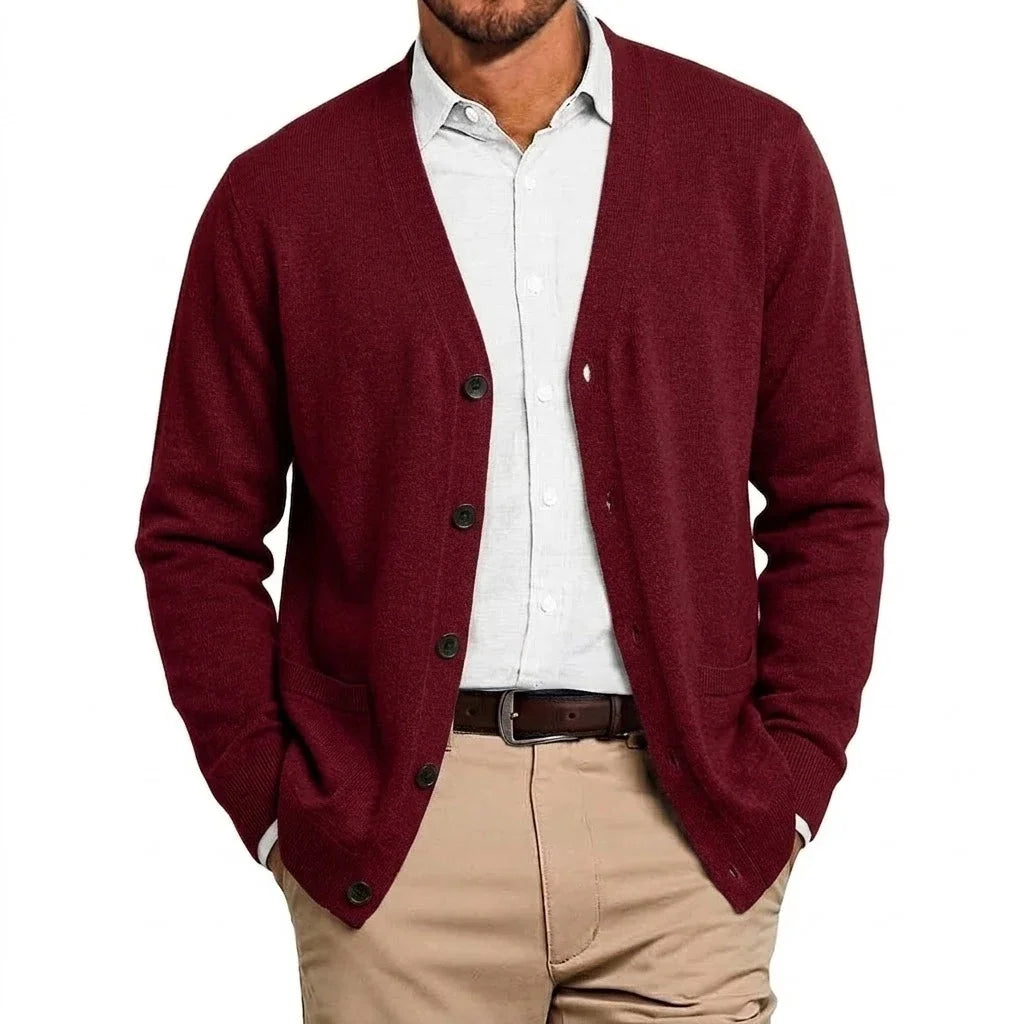 Men's Knit Stand Collar Blazer