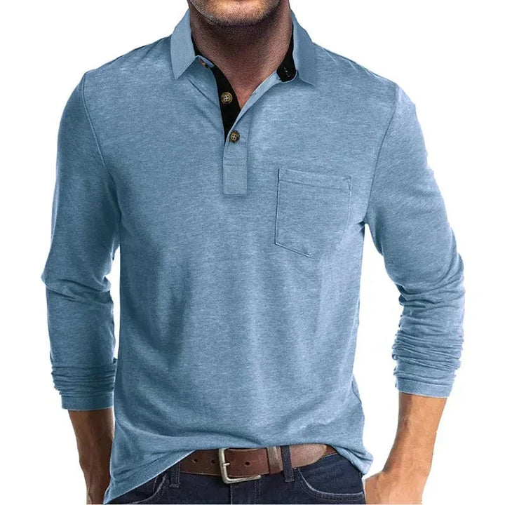 Men's Classic Long Sleeve Polo Shirt