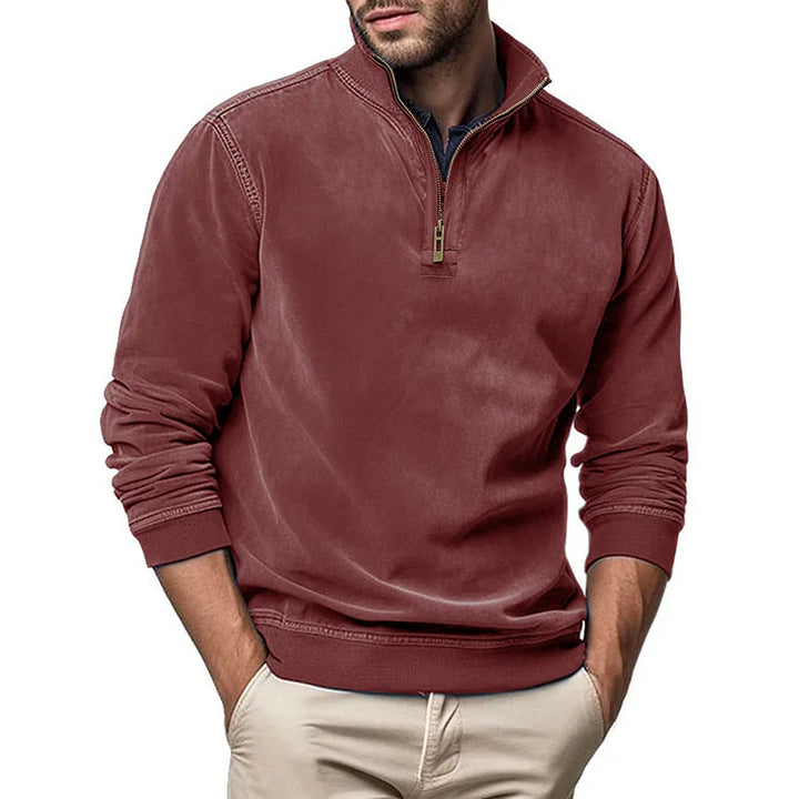 Men's Plush Zip Sweater
