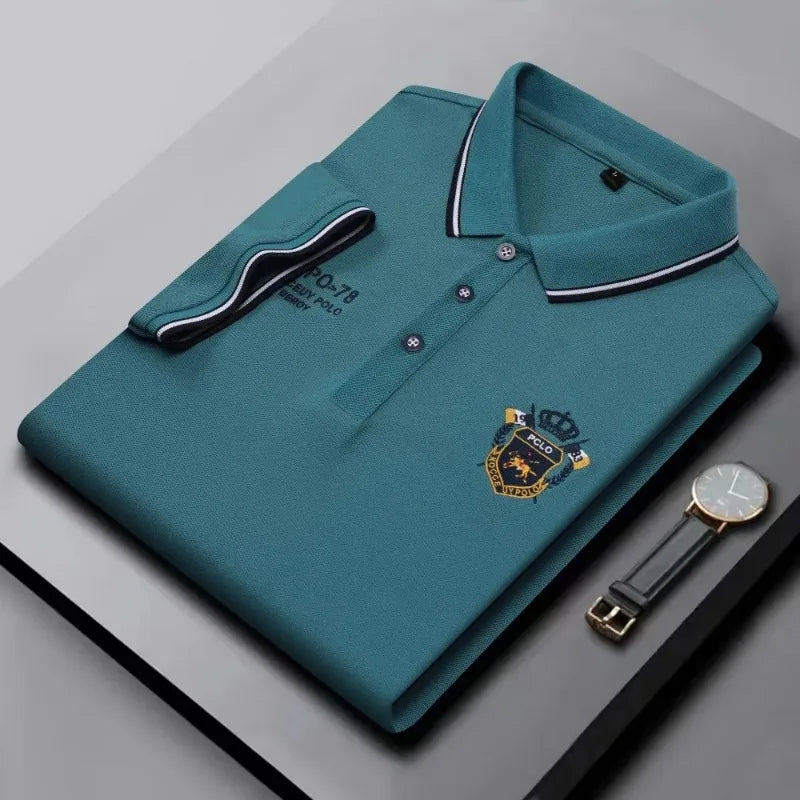 Men's Classic Embroidered Polo Shirt
