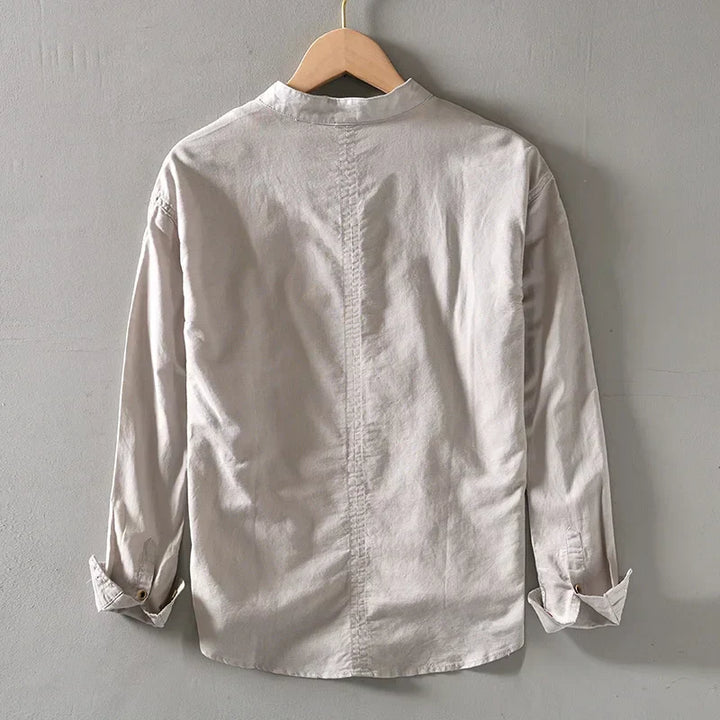 Men's Minimalist Linen Shirt