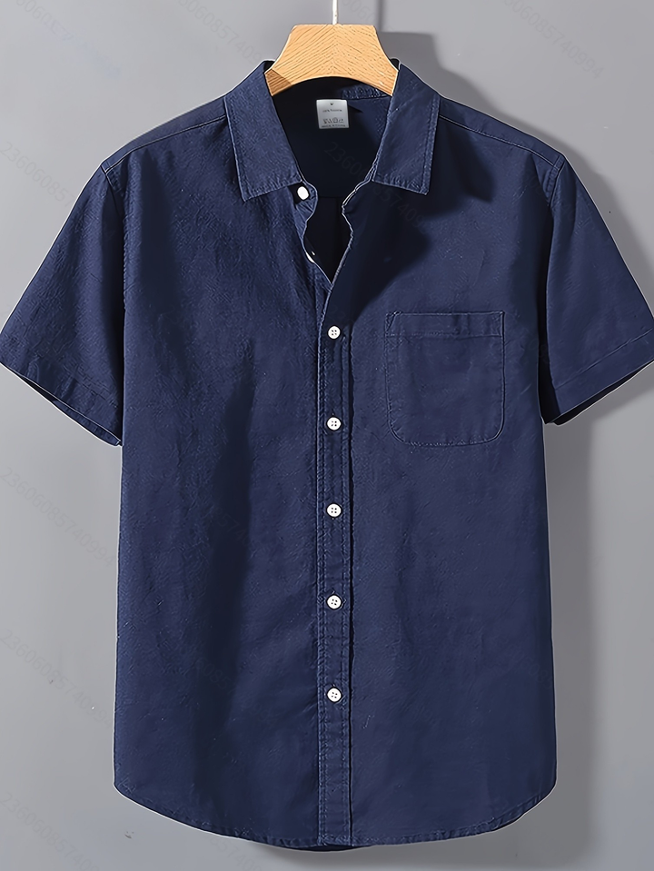 Men's Loose Fit Linen Shirt