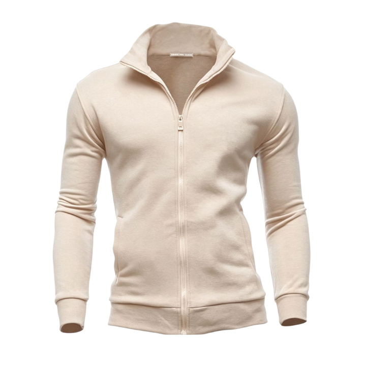 Men's High Neck Zip Hoodie Jacket