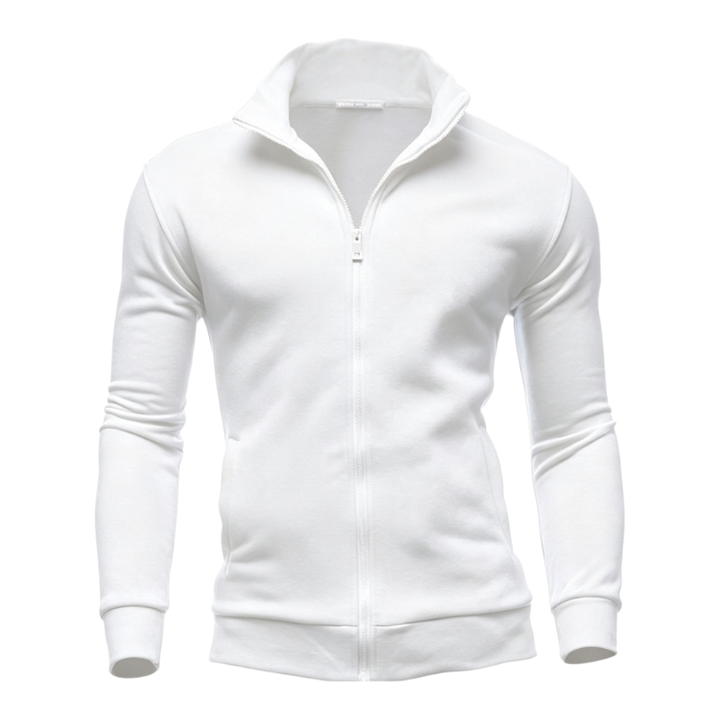Men's High Neck Zip Hoodie