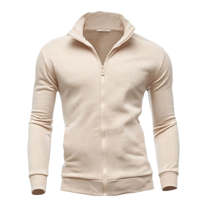 Men's High Neck Zip Hoodie