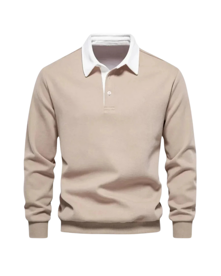 Men's Knit Polo Sweater