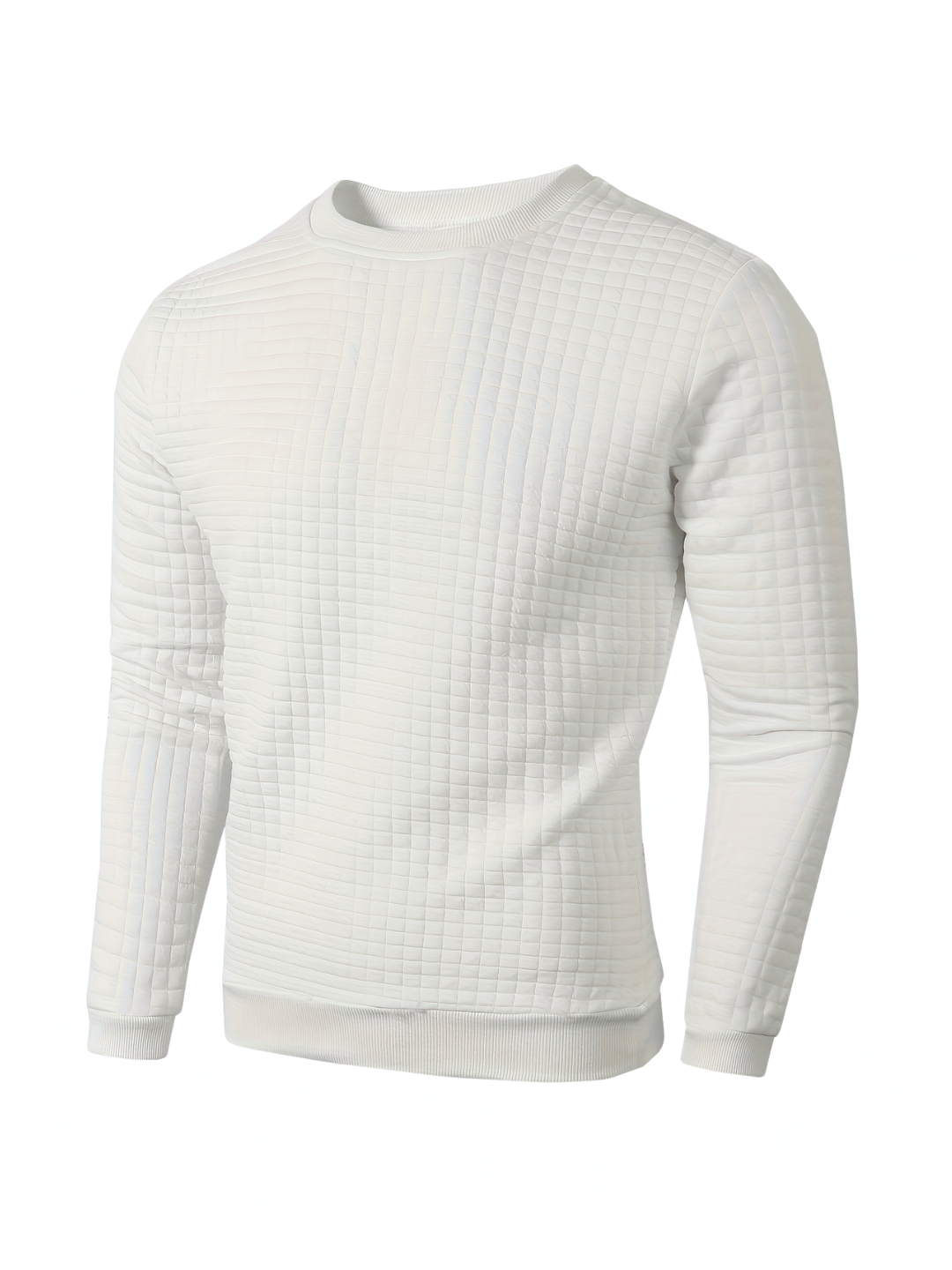 Men's Plaid Crew Neck Sweatshirt