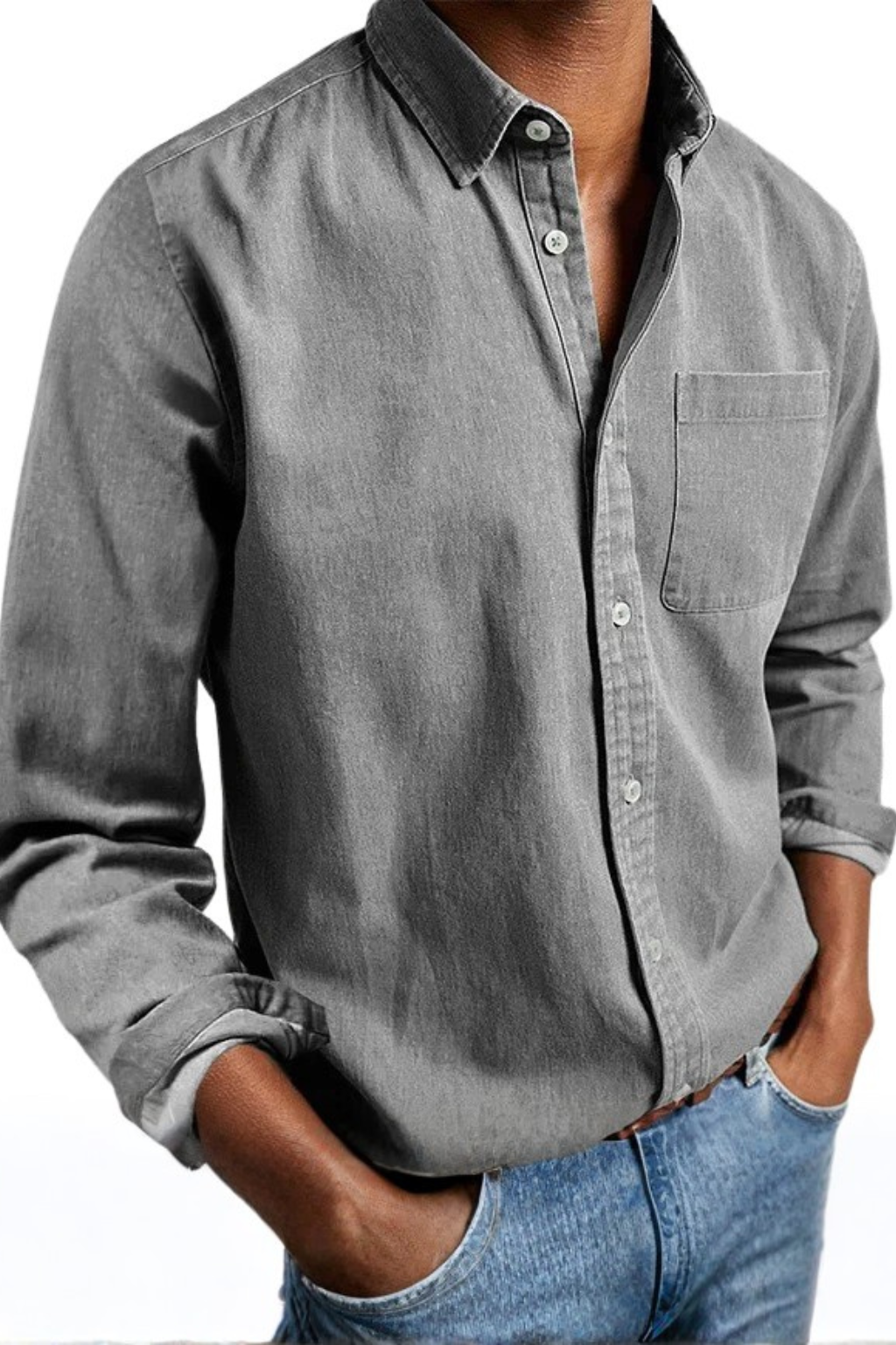 Men's Tailored Button-Up Shirt