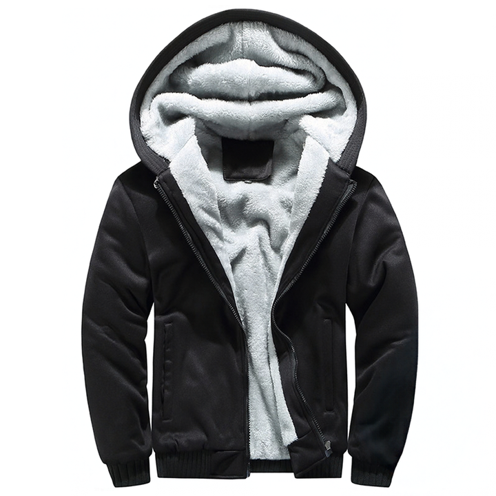 Men's Patchwork Hooded Zip Hoodie