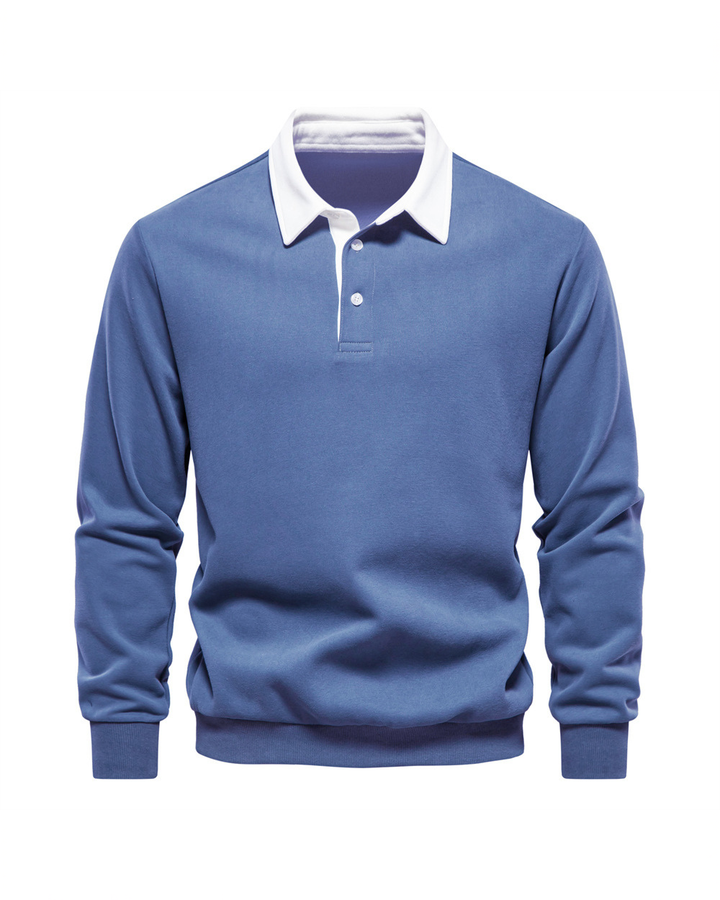 Men's Knit Polo Sweater