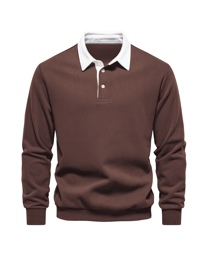 Men's Knit Polo Sweater
