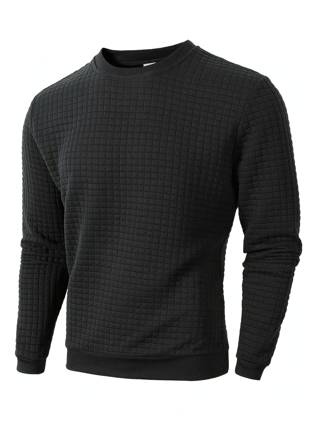 Men's Plaid Crew Neck Sweatshirt