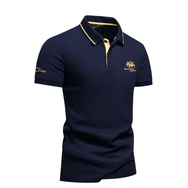 Men's Button Collar Polo Shirt
