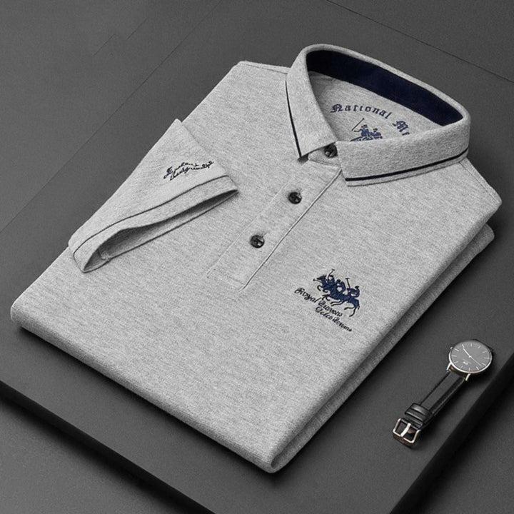 Men's Button Collar Polo Shirt