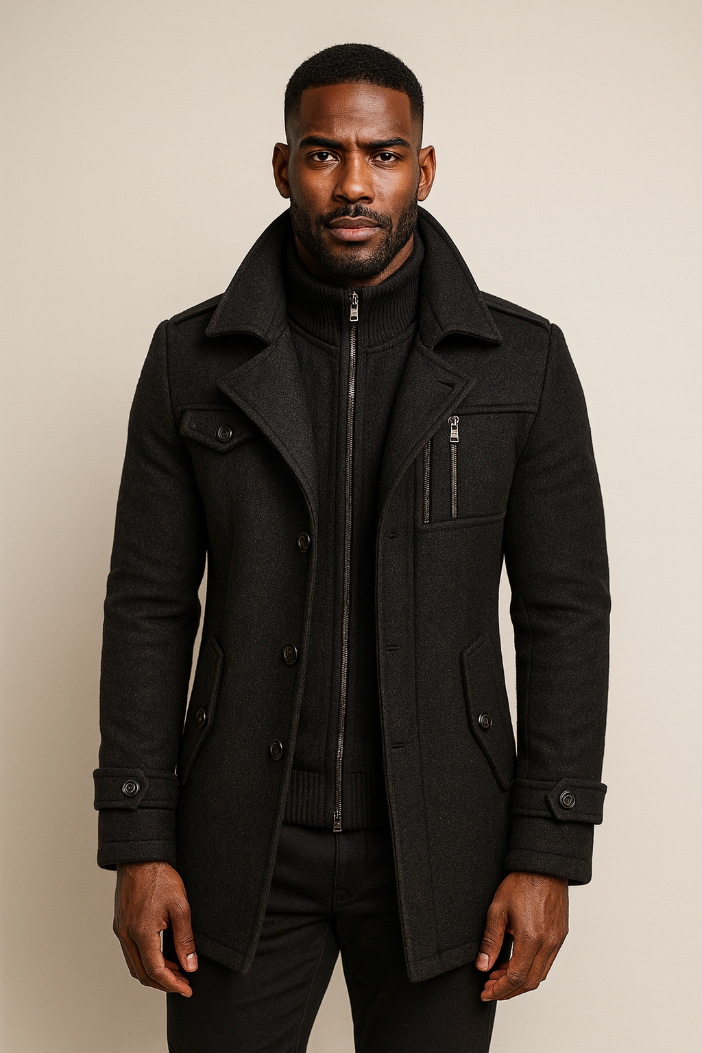 Men's Long Winter Coat