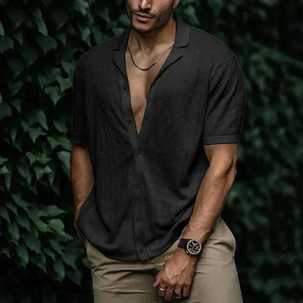 Men's Linen Knit Shirt