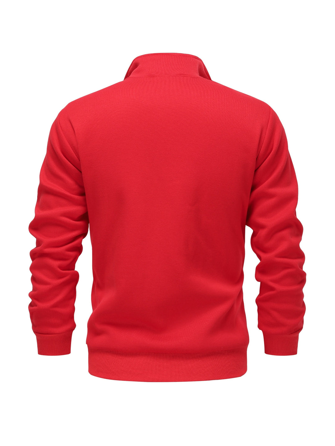 Men's Solid High Neck Hoodie