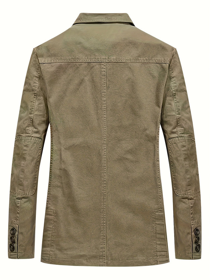 Men's Cotton Lapel Blazer