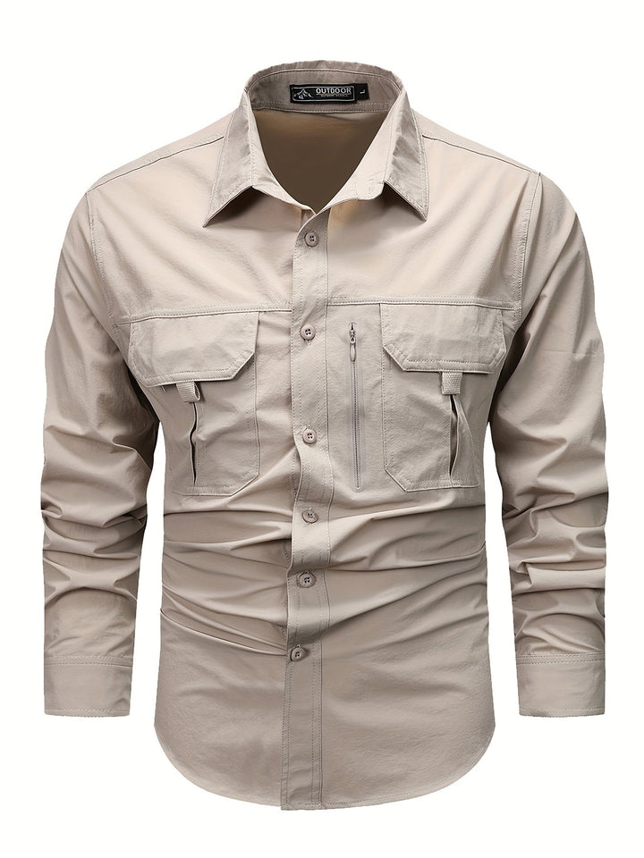Men's Long Sleeve Cargo Shirt
