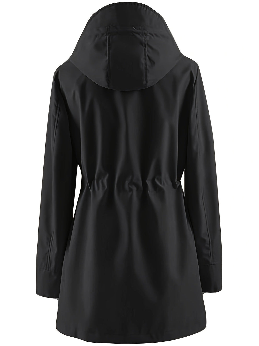 Joyce | Hooded Drawstring Rain Jacket