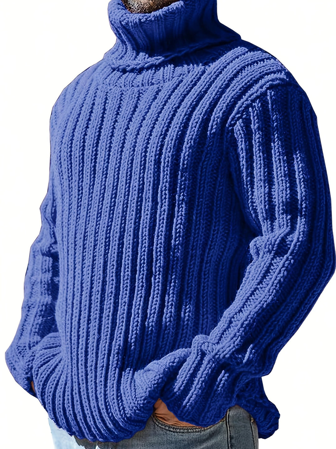 Men's High Neck Knit PUllover