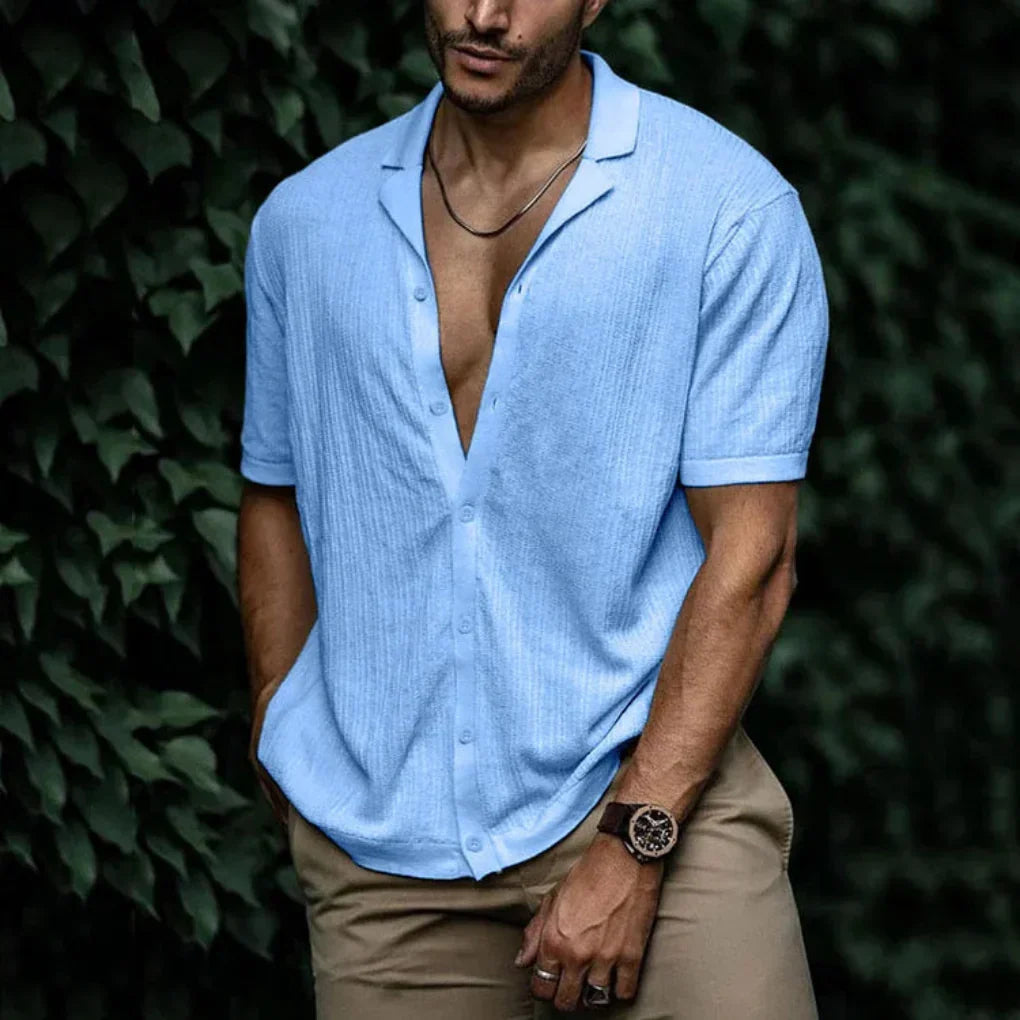 Men's Linen Knit Shirt
