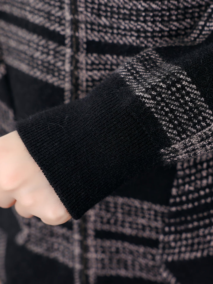 Rosanna | Hooded Checked Zip Jacket