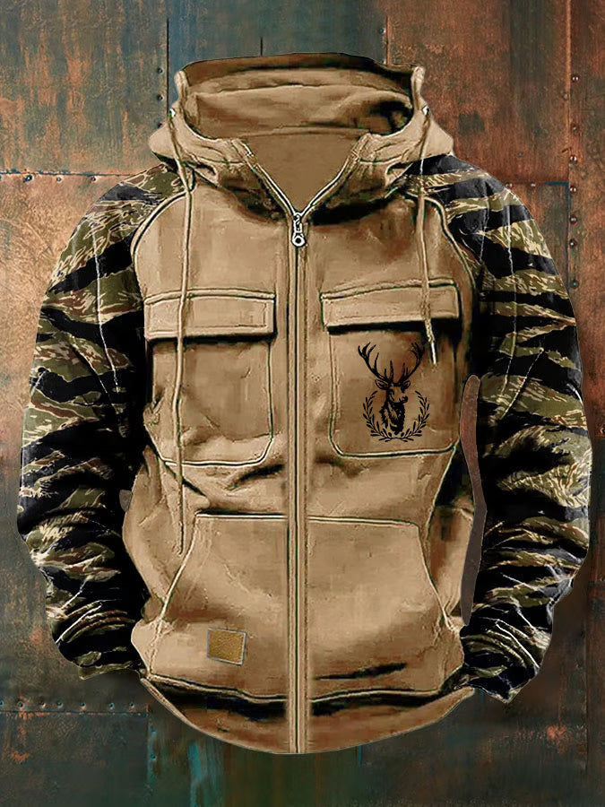 Men's Clean Multi-Pocket Zip Hoodie