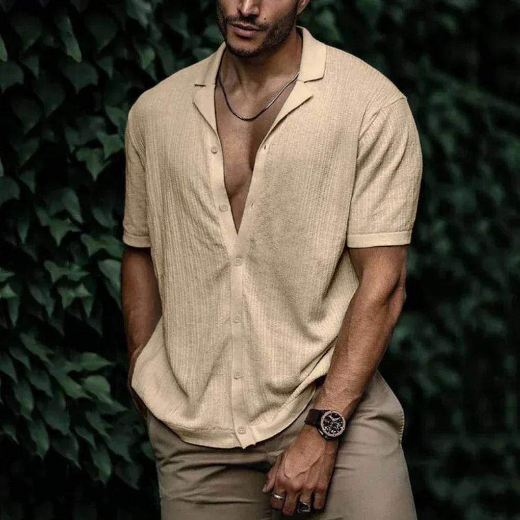Men's Linen Knit Shirt