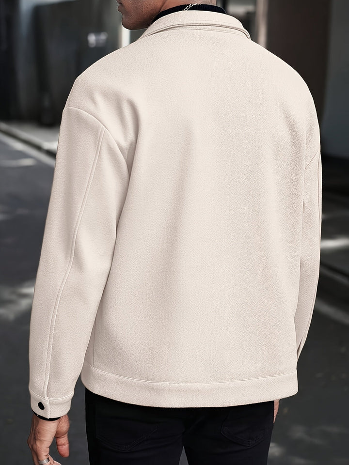 Men's Lapel Polyester Jacket