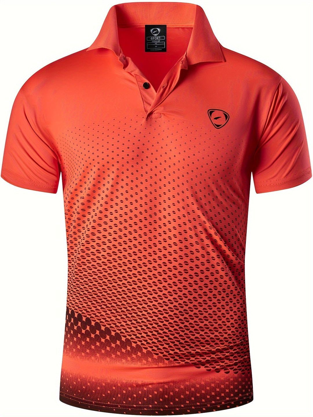 Men's Sport Print Polo Shirt