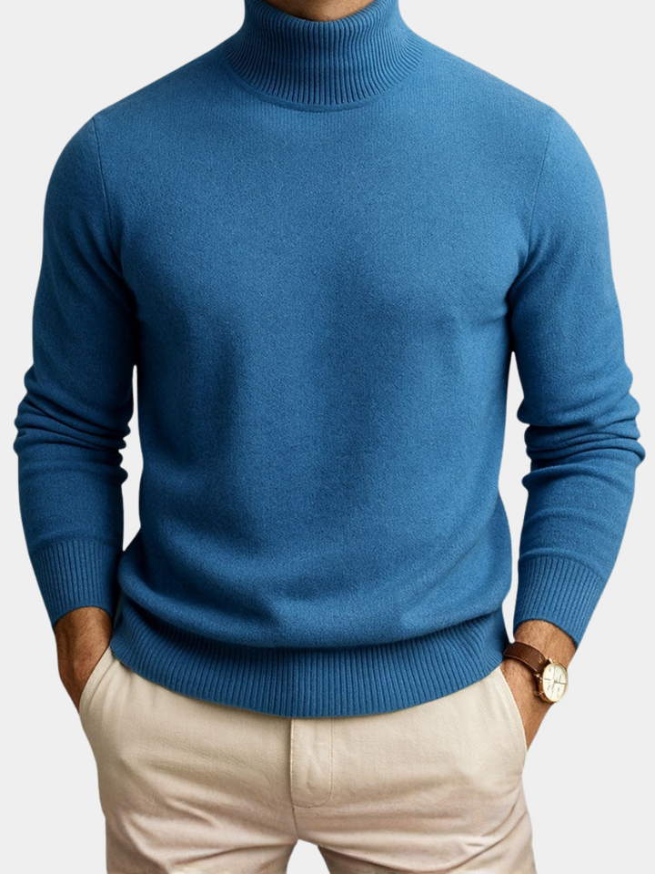 Men's High Collar Sweater