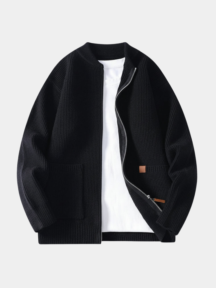 Men's Ribbed Knit Jacket