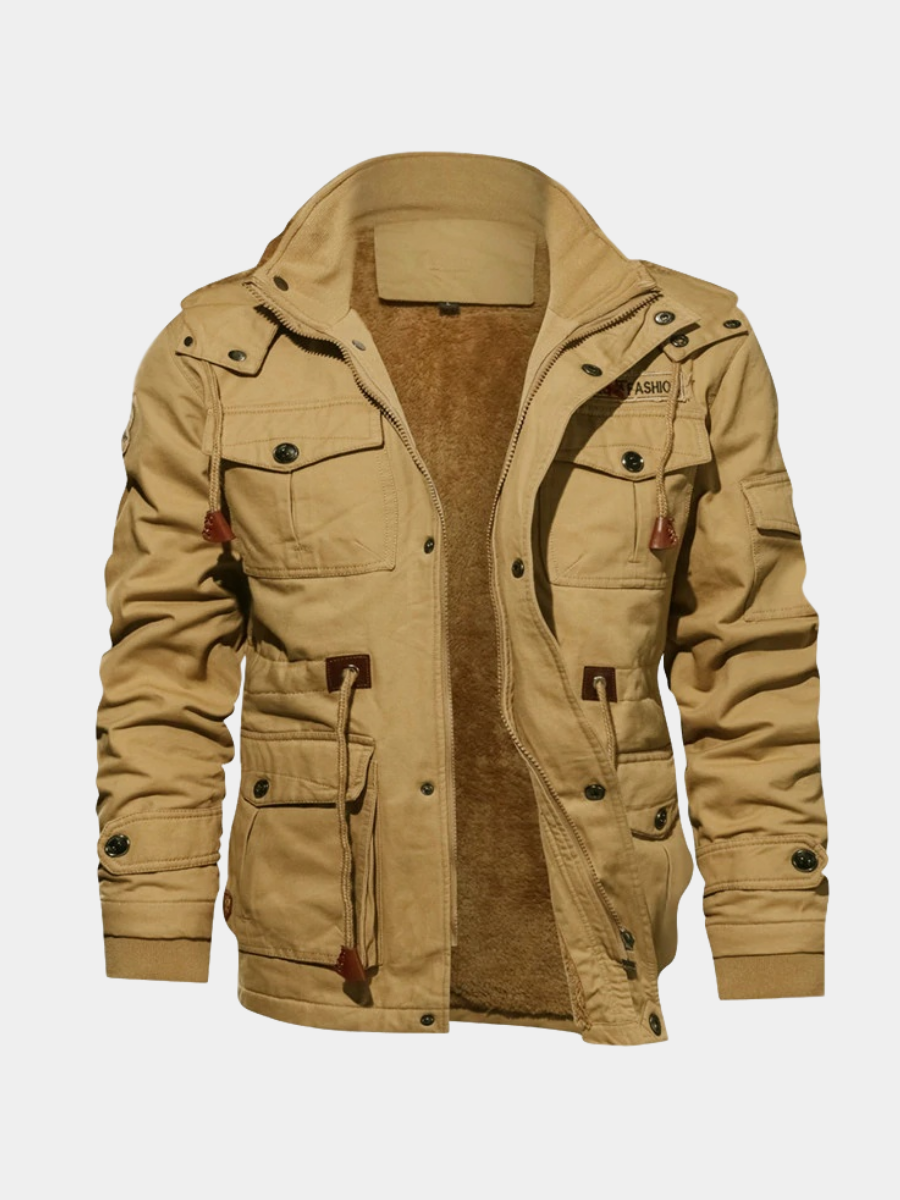 Men's Winter Jacket with Sherpa Lining